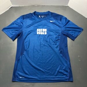 Nike  NFL Indianapolis Colts Compression Top Shirt Sz L Workout On Field Men's